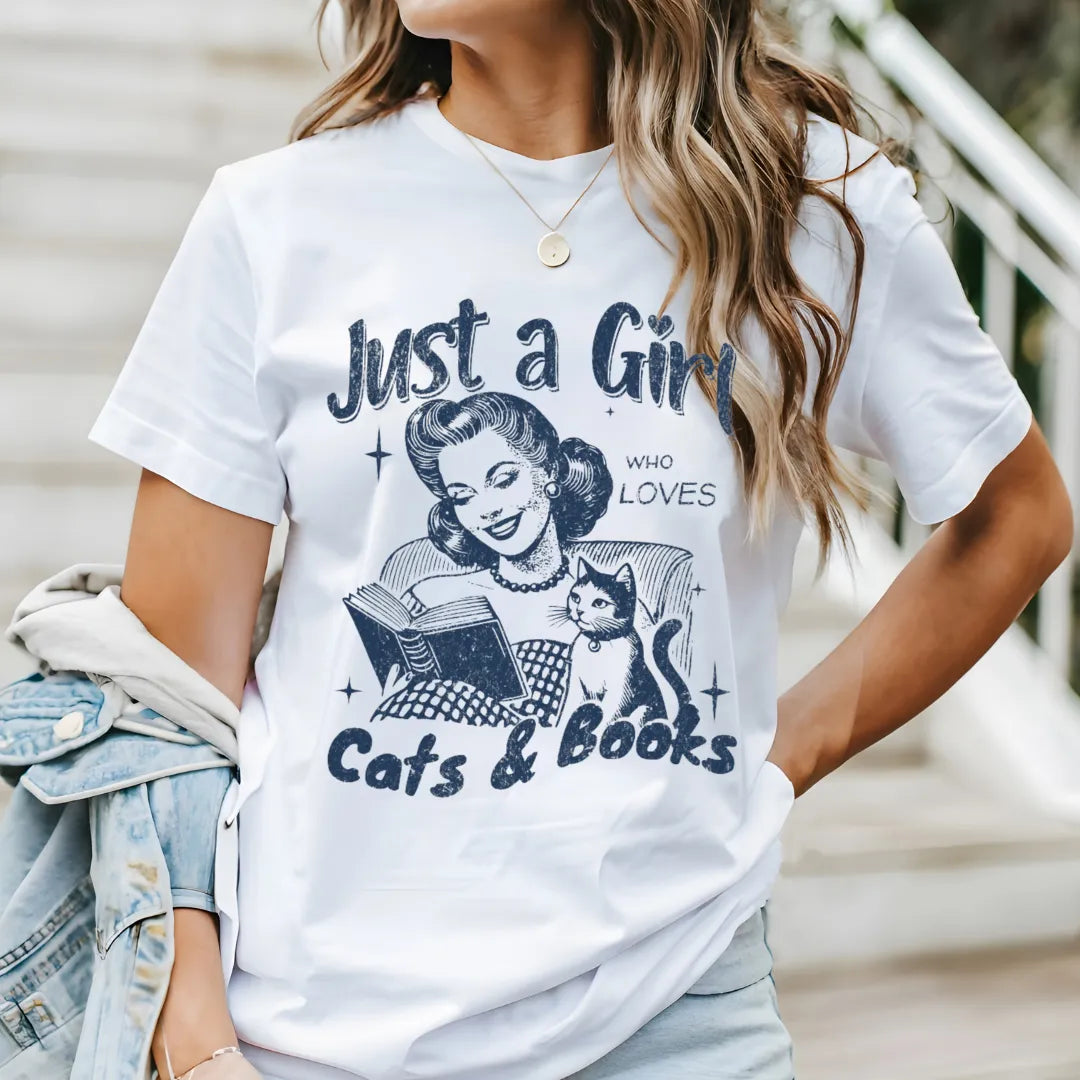 cozy bookish t-shirt with cute quote