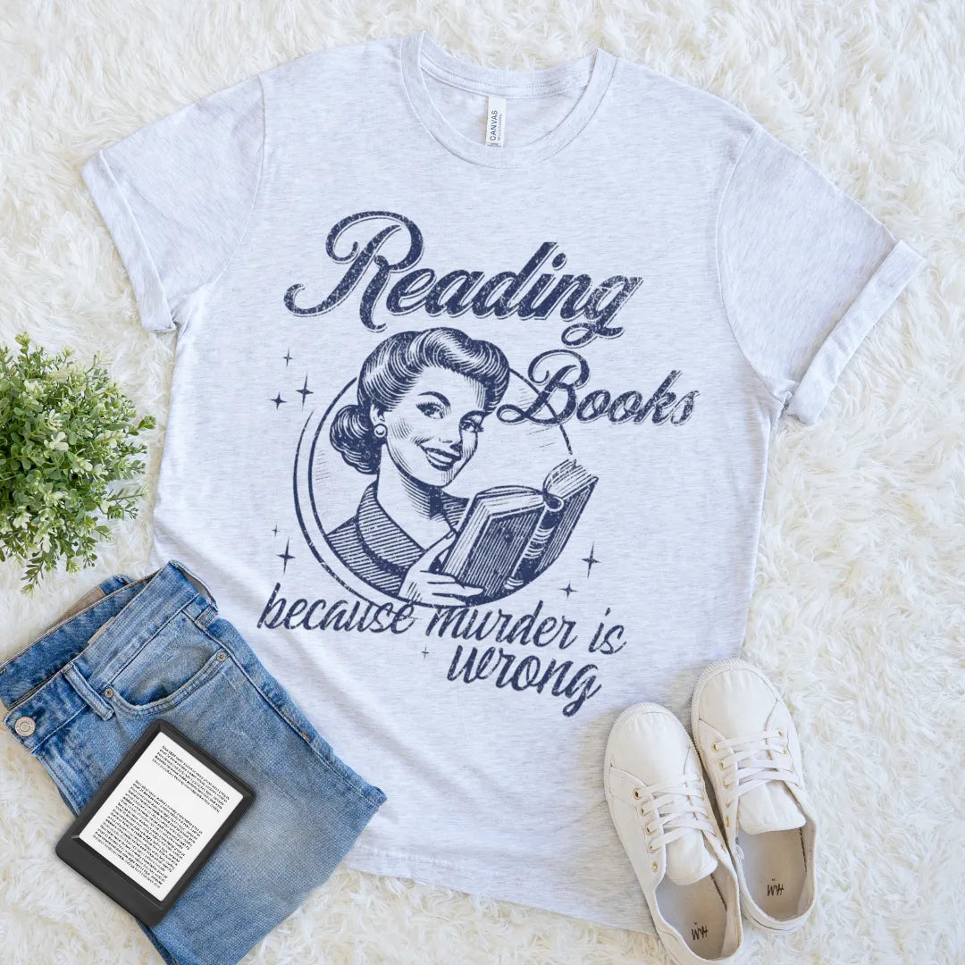 funny vintage housewife murder mystery book shirt