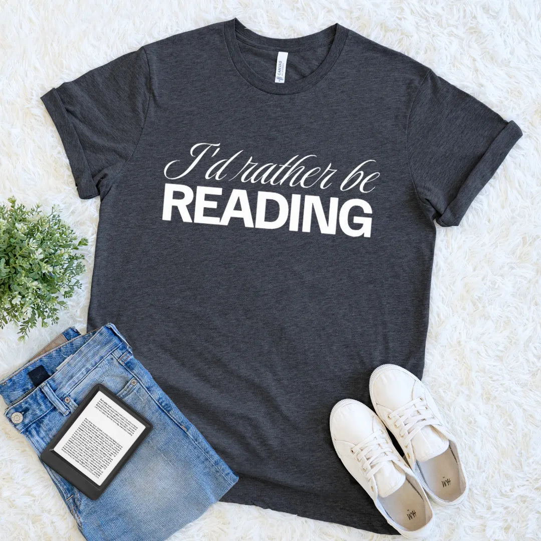 introvert reading t-shirt simple text design