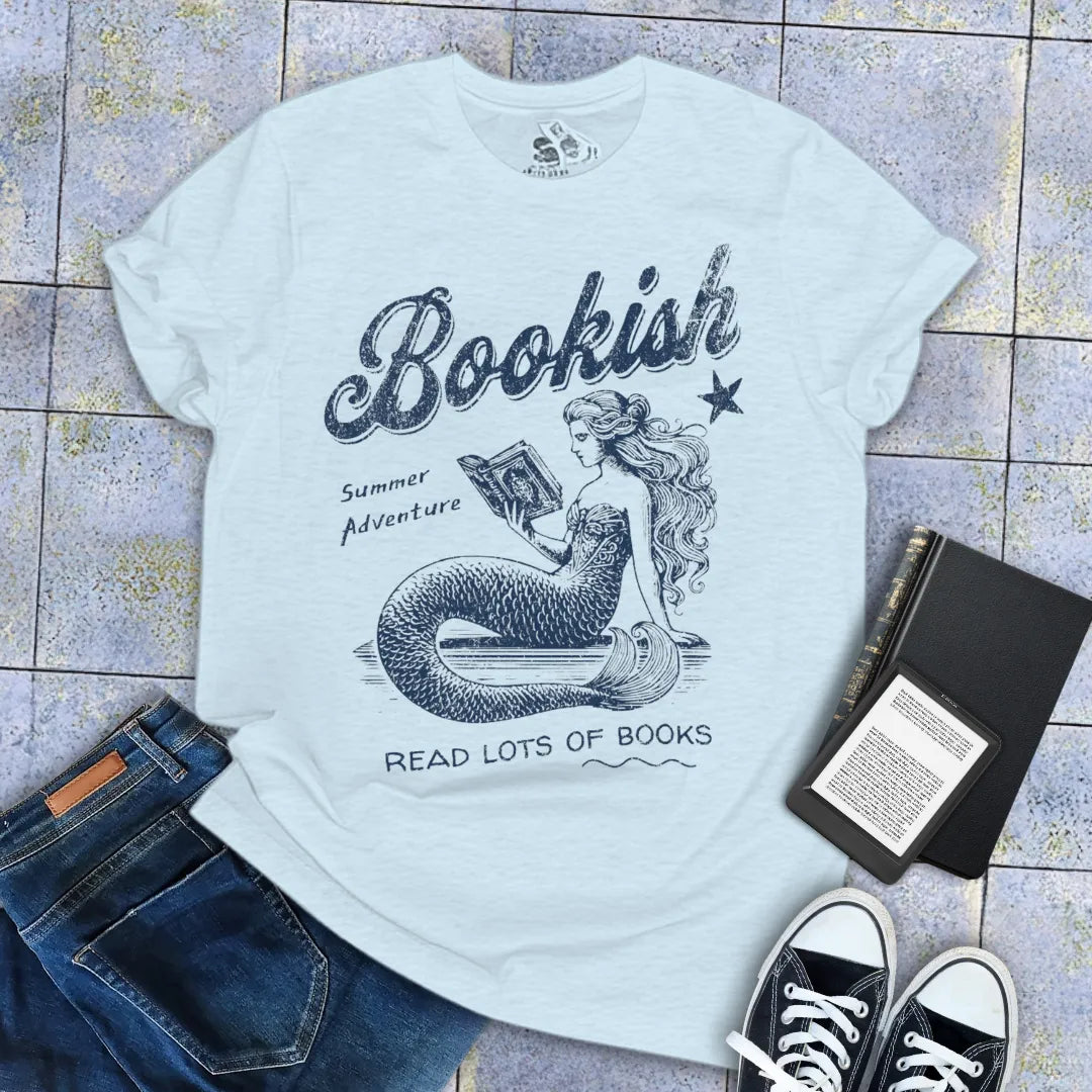 soft summer aesthetic t-shirt for introverted book lovers