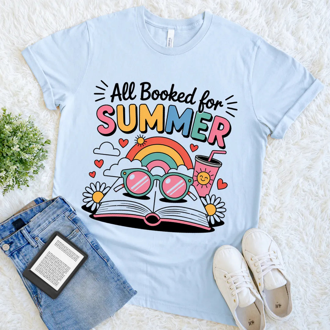cute summer reading shirt for book lovers
