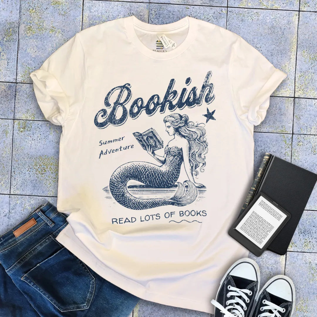 soft summer aesthetic t-shirt for introverted book lovers