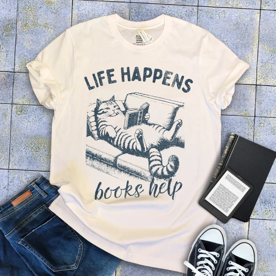 cozy couch book lover t-shirt