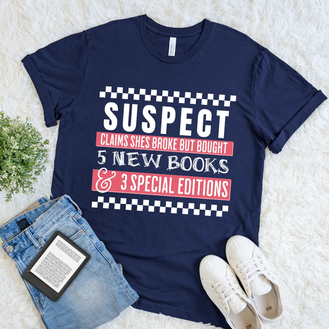 funny book shopping shirt for readers