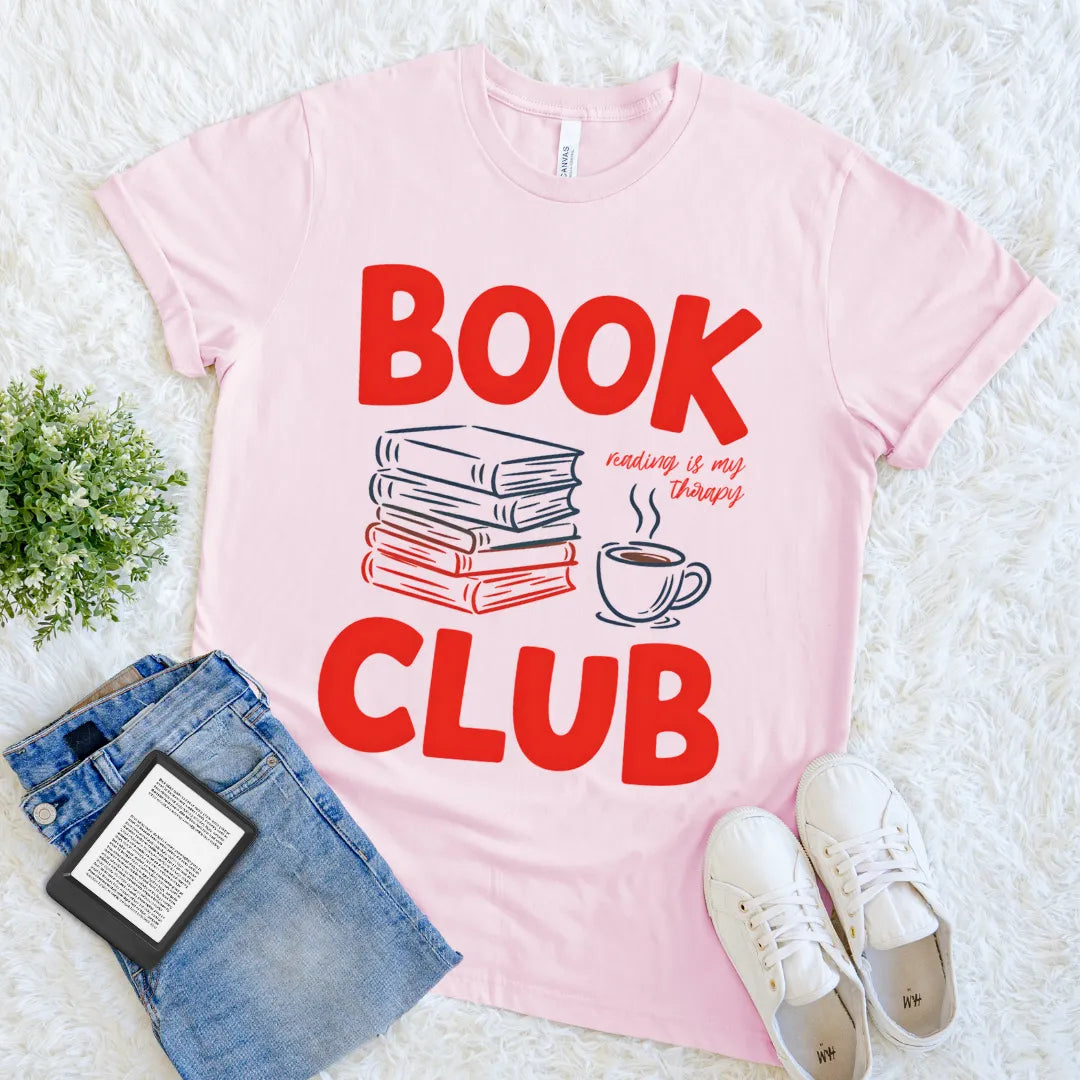 book club reading is therapy vintage t-shirt