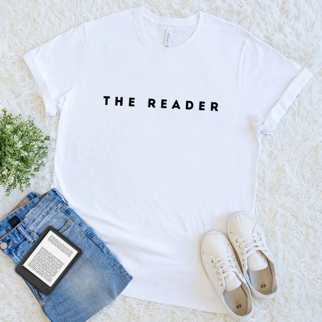 minimalist reader t-shirt for book lovers literary gift