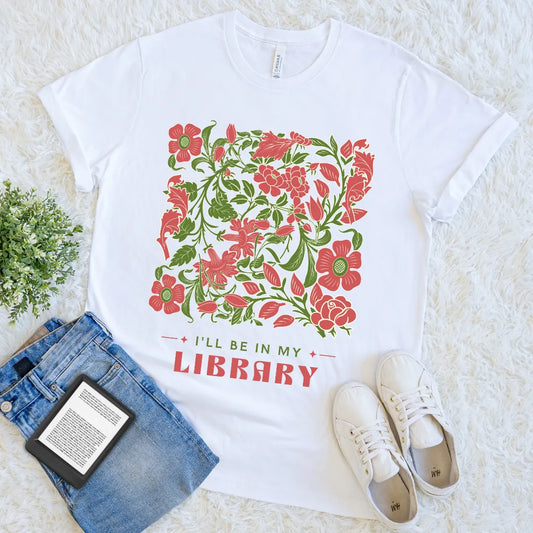 library escape t-shirt for book lovers
