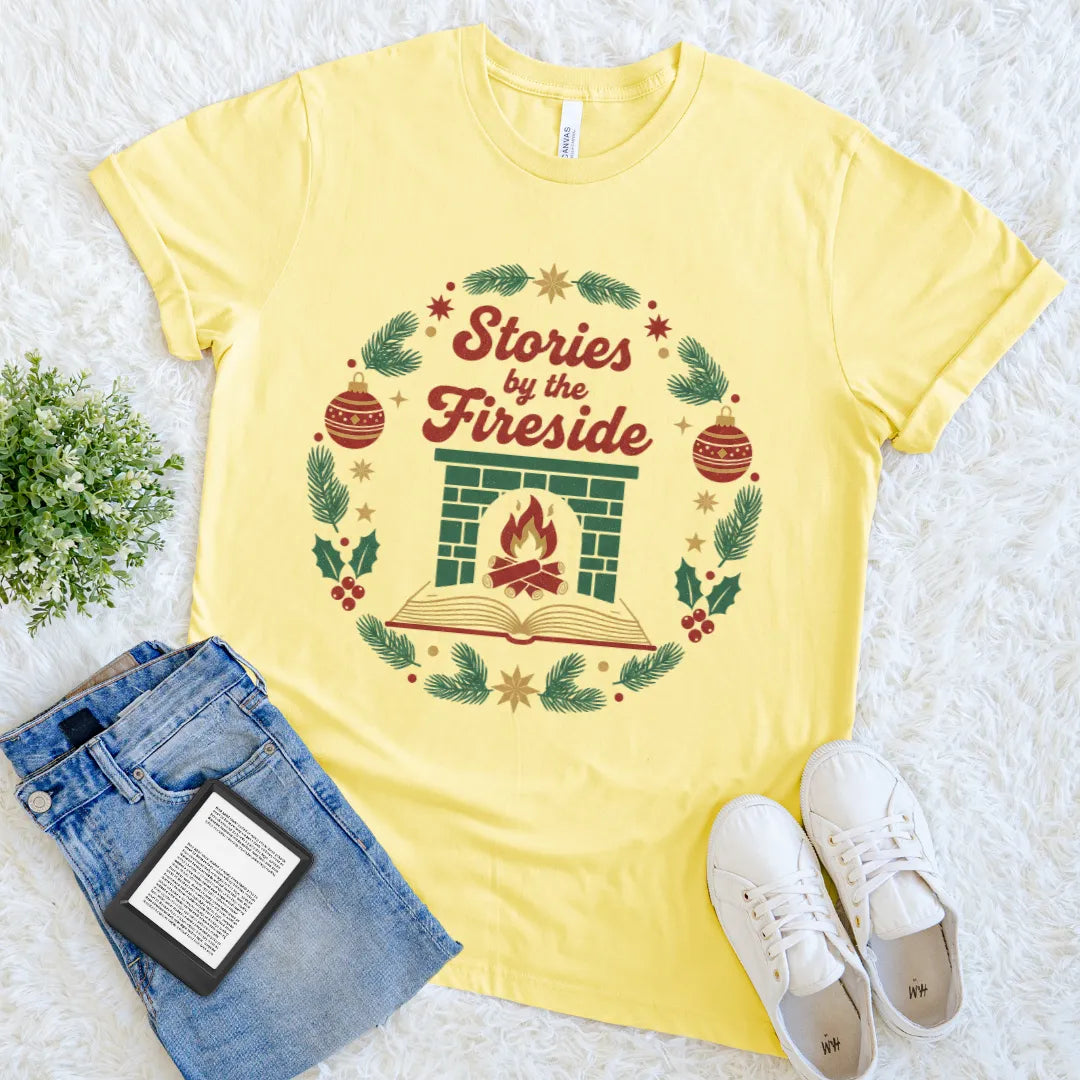 Festive T-shirt for readers who love holiday storytelling