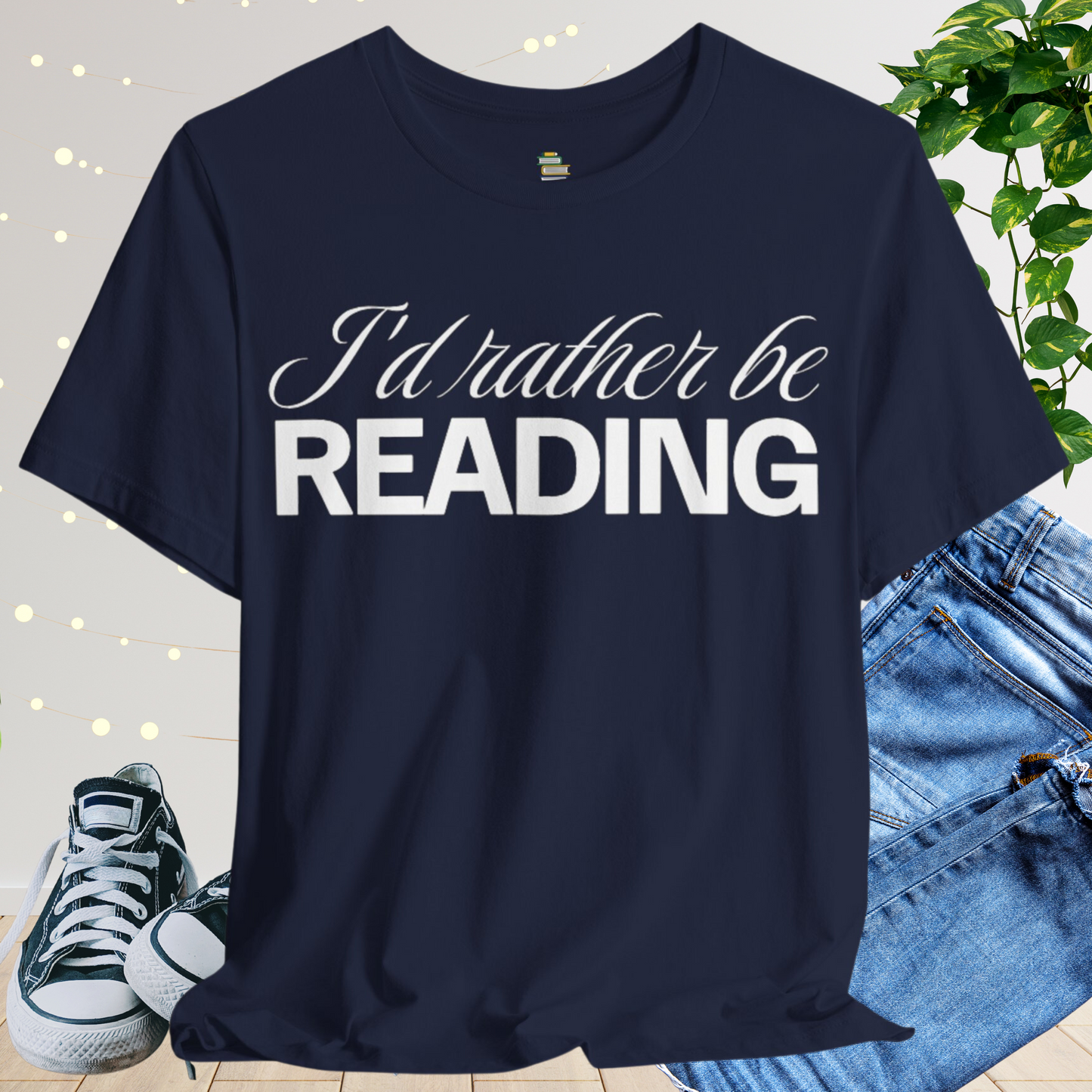 I'd Rather Be Reading Unisex T-shirt