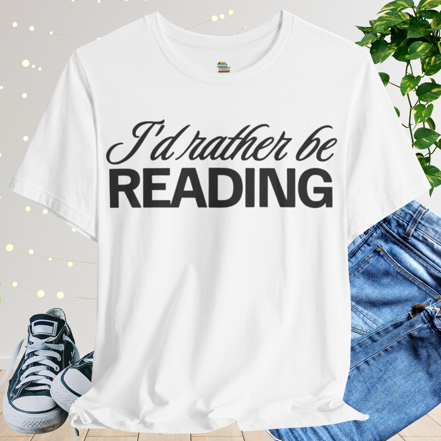 I'd Rather Be Reading Unisex T-shirt