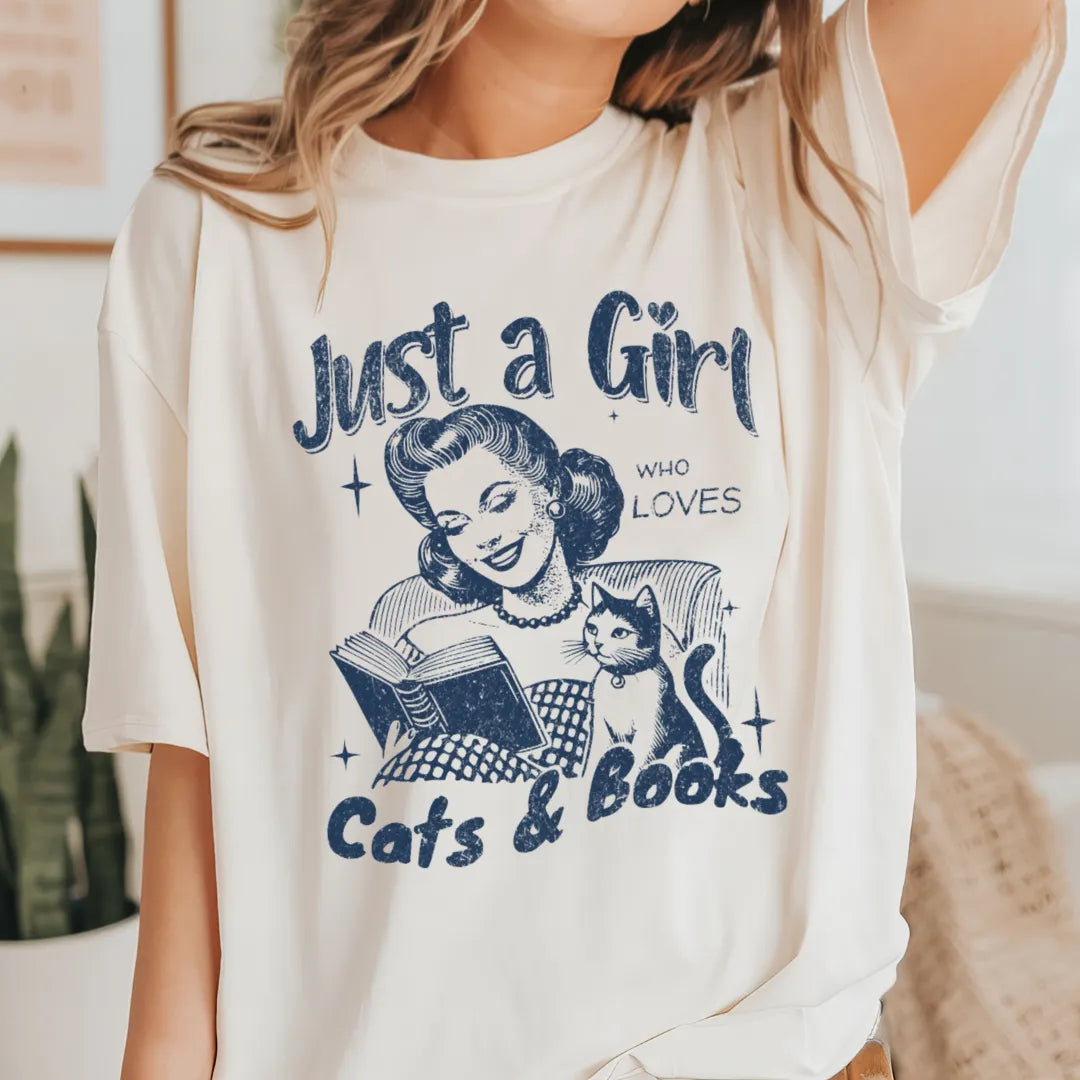 cozy bookish t-shirt with cute quote