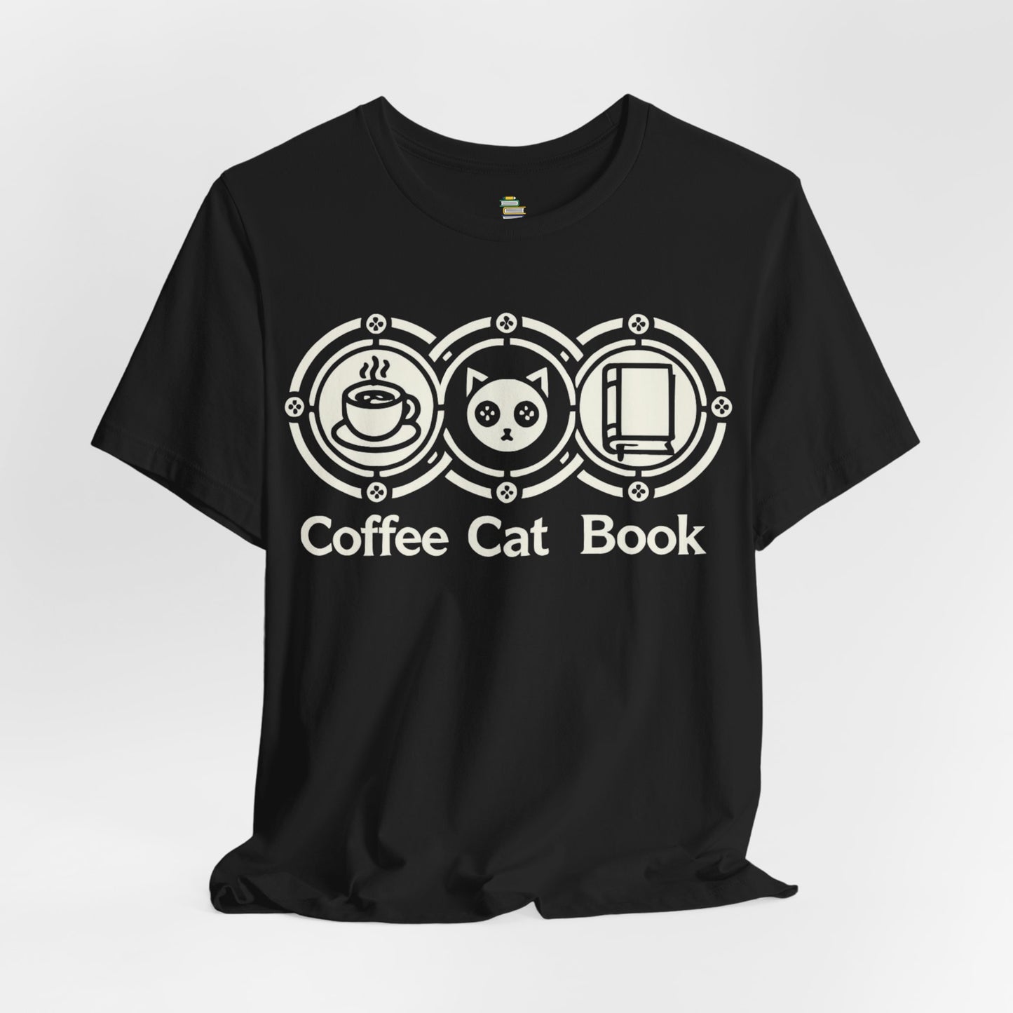 Coffee Cat Book Unisex T-shirt