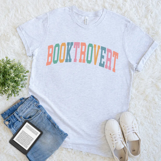 Booktrovert Pastel Tee