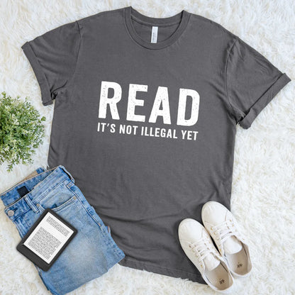 Statement shirt supporting reading freedom and banned books