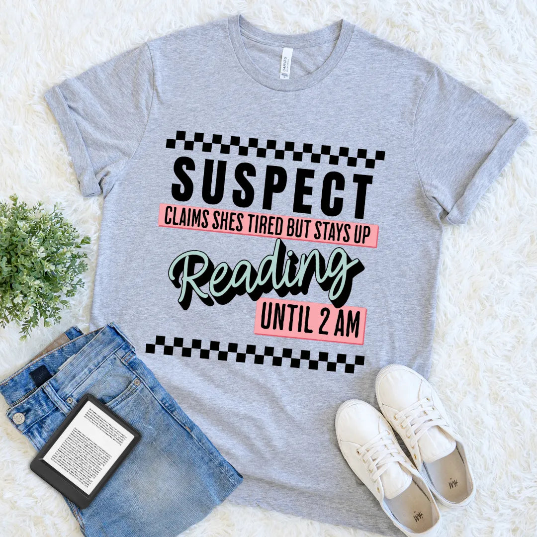 funny reading tee with 2am quote