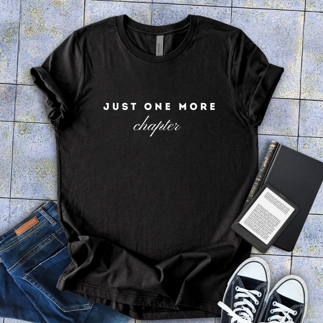 just one more chapter  fashion reading shirt