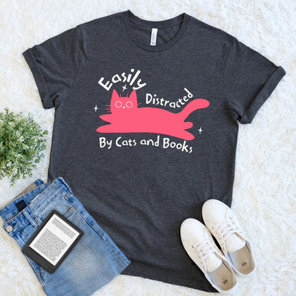 funny cat book reading shirt