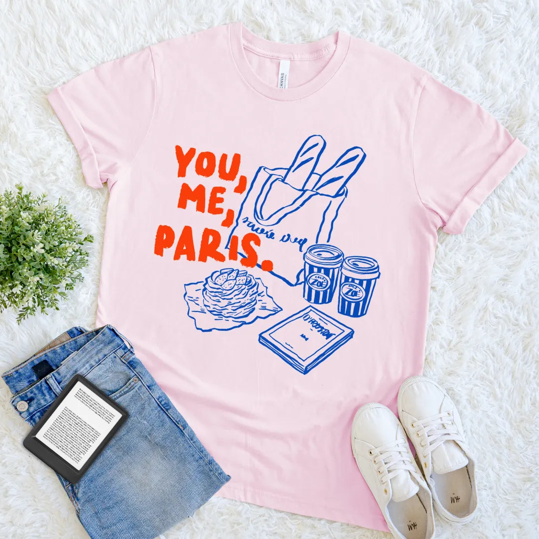 parisian romantic literary tee for introverts 