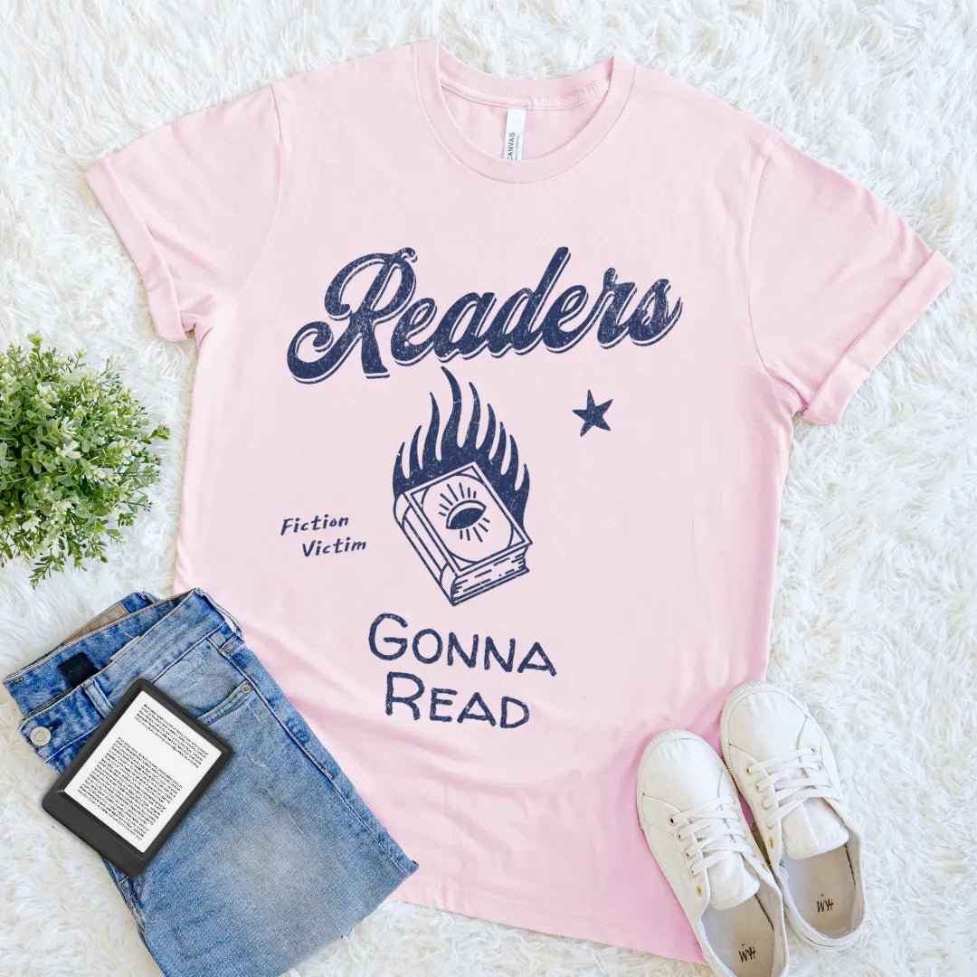 fiction victim flaming book shirt