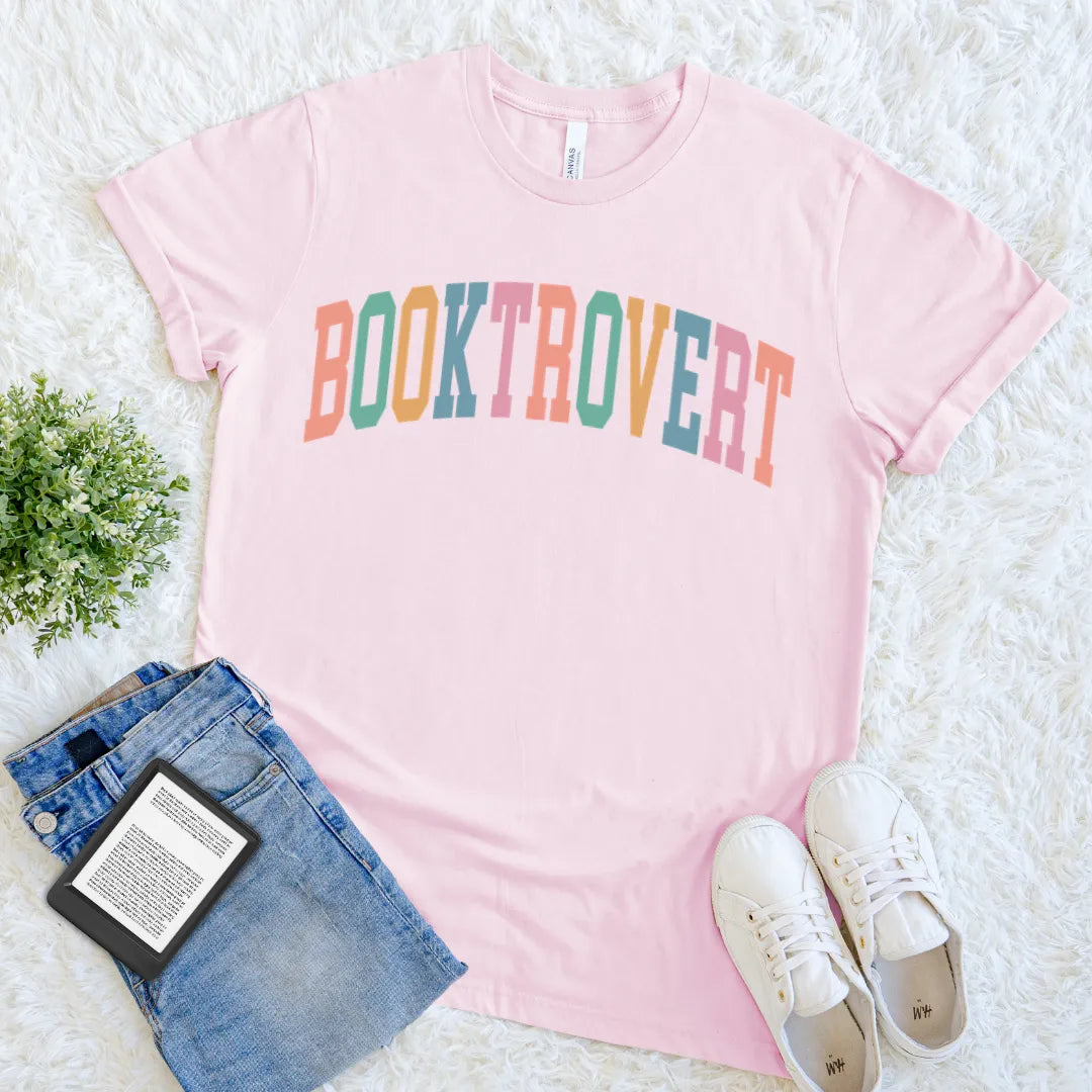 Booktrovert Pastel Tee