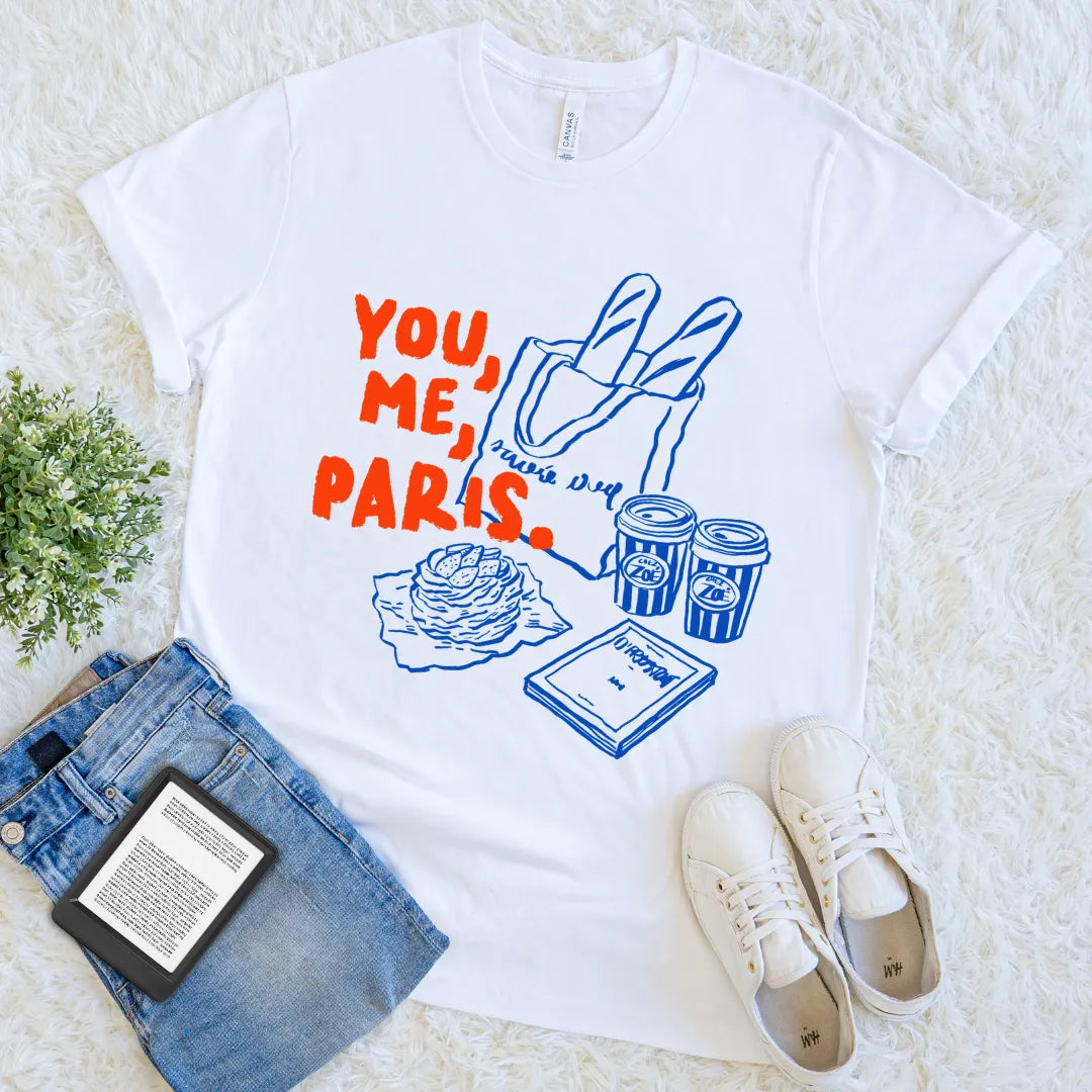 parisian romantic literary tee for introverts 